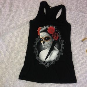 Dia de los muertos Tank Sz S